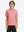 Model front upper body wearing Stylish print boys polo shirts in fresh candy pink line style