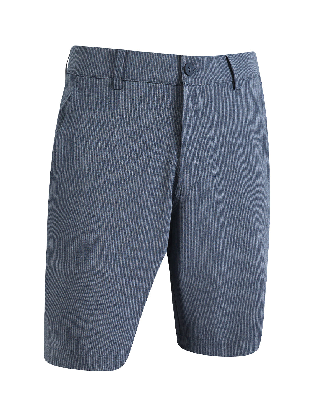 10" Inseam Striped Golf Shorts-Navy Blazer