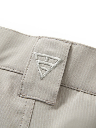 Men's Golf Shorts Casual 10'' Inseam Stretch Waist Lightweight Striped Flat Front Quick Dry Hybrid Flex Shorts for Men