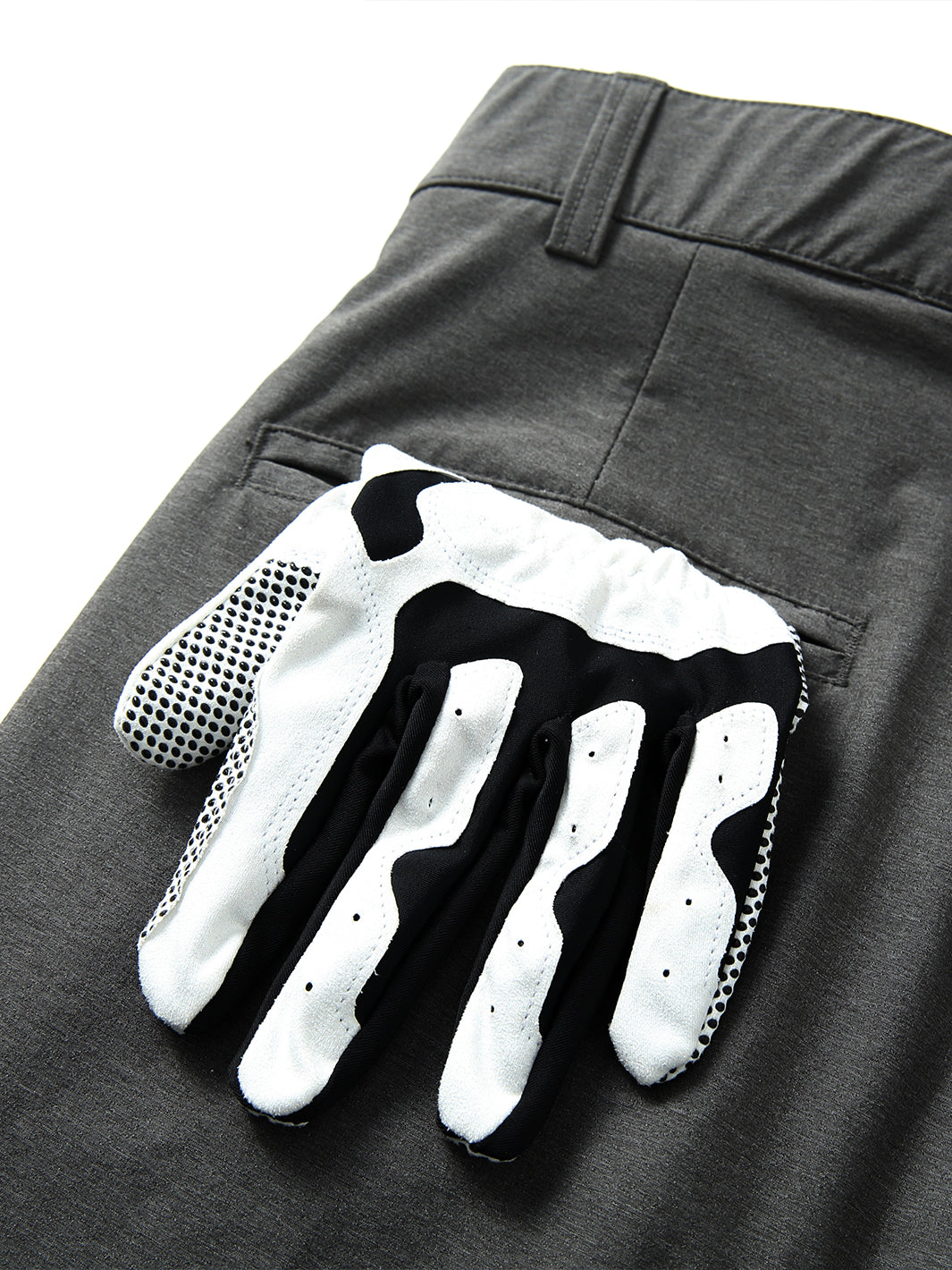 10" Inseam Solid Golf Shorts-Light Grey