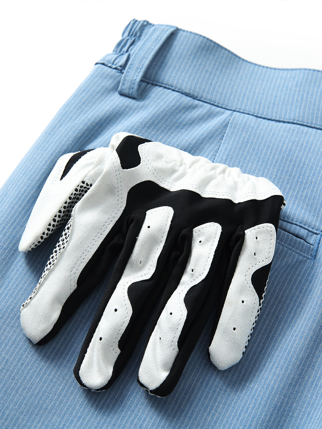 10" Inseam Striped Golf Shorts-Dusk Blue