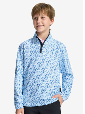 Youth Print Midlayer Q-Zip Pullover Sweatshirts