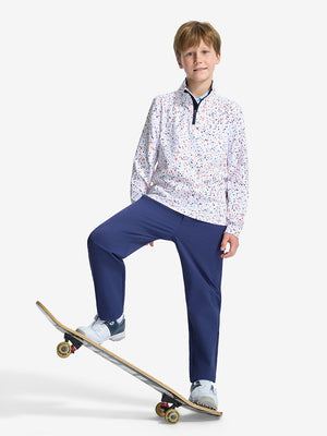 Youth Print Midlayer Q-Zip Pullover Sweatshirts