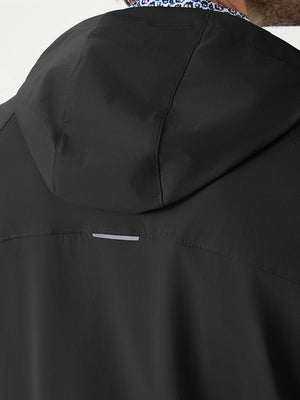 Nylon Blend Water Resistant Windbreaker Jacket