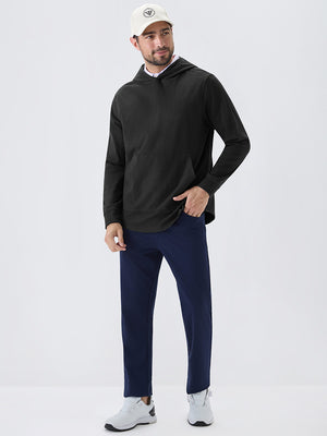 Stretch Ultra-Comfy Heather Brushed Rib Knit Hoodie