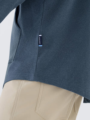 Stretch Ultra-Comfy Heather Brushed Rib Knit Hoodie