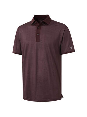 Polos de golf de cuello con contraste y estampado completo elegantes