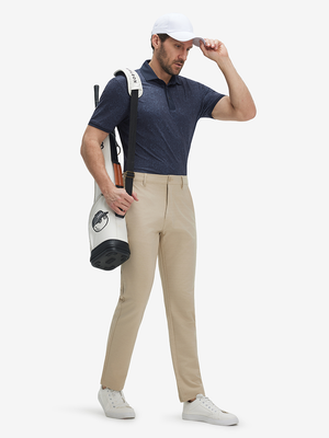 Stylish Full Print Contrast Collared Golf Polo Shirts