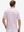 Back half-body of model in pink artichoke lightweight stretch upgraded print golf polo shirts 