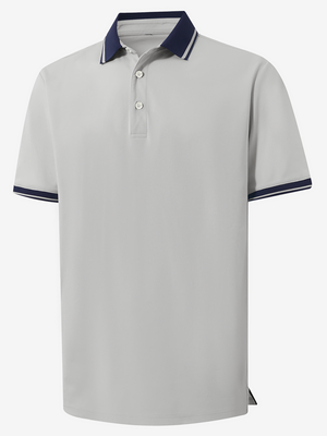Dry Fit Short Sleeve Rib Collar & Cuff Polo Shirt