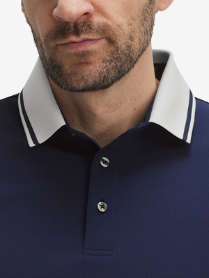 Dry Fit Short Sleeve Rib Collar & Cuff Polo Shirt