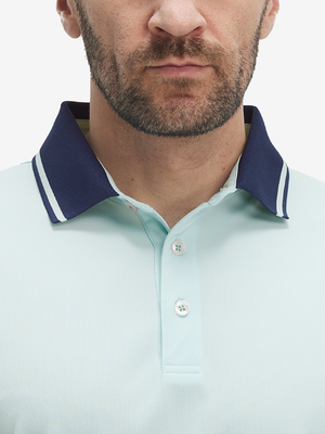 Dry Fit Short Sleeve Rib Collar & Cuff Polo Shirt