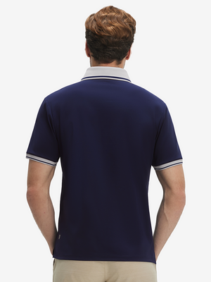 Dry Fit Short Sleeve Rib Collar & Cuff Polo Shirt