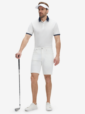 Dry Fit Short Sleeve Rib Collar & Cuff Polo Shirt