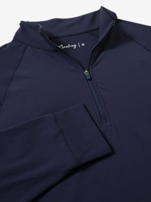 4 Way Stretch Nylon Brushed Quarter Zip Sweatshirts