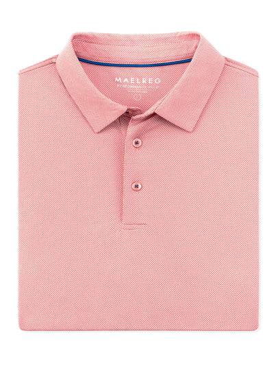 Men's Dry Fit Jacquard Golf Shirts-Light Pink