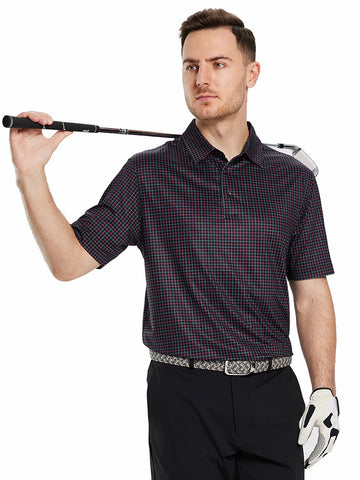 Men's Printed Dry Fit Moisture Wicking Lightweight Golf Polo Shirts –  Maelreg