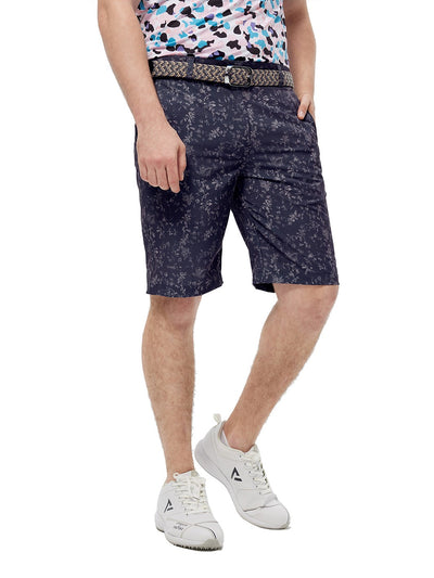 Golf Shorts Men Print Quick Dry 10'' Inseam Stretch Waist Flat Front Flex Casual Men's Shorts
